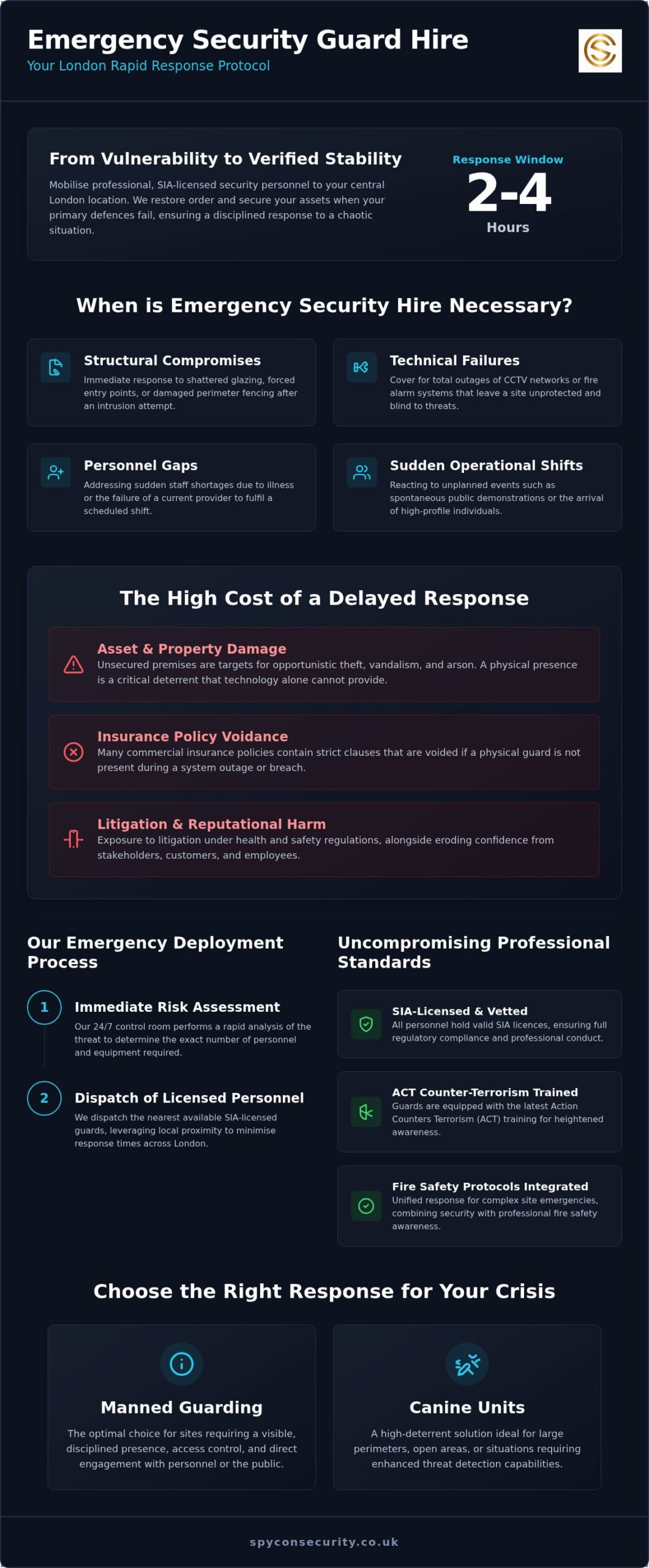 Emergency Security Guard Hire London: Rapid Response FAQ for 2026