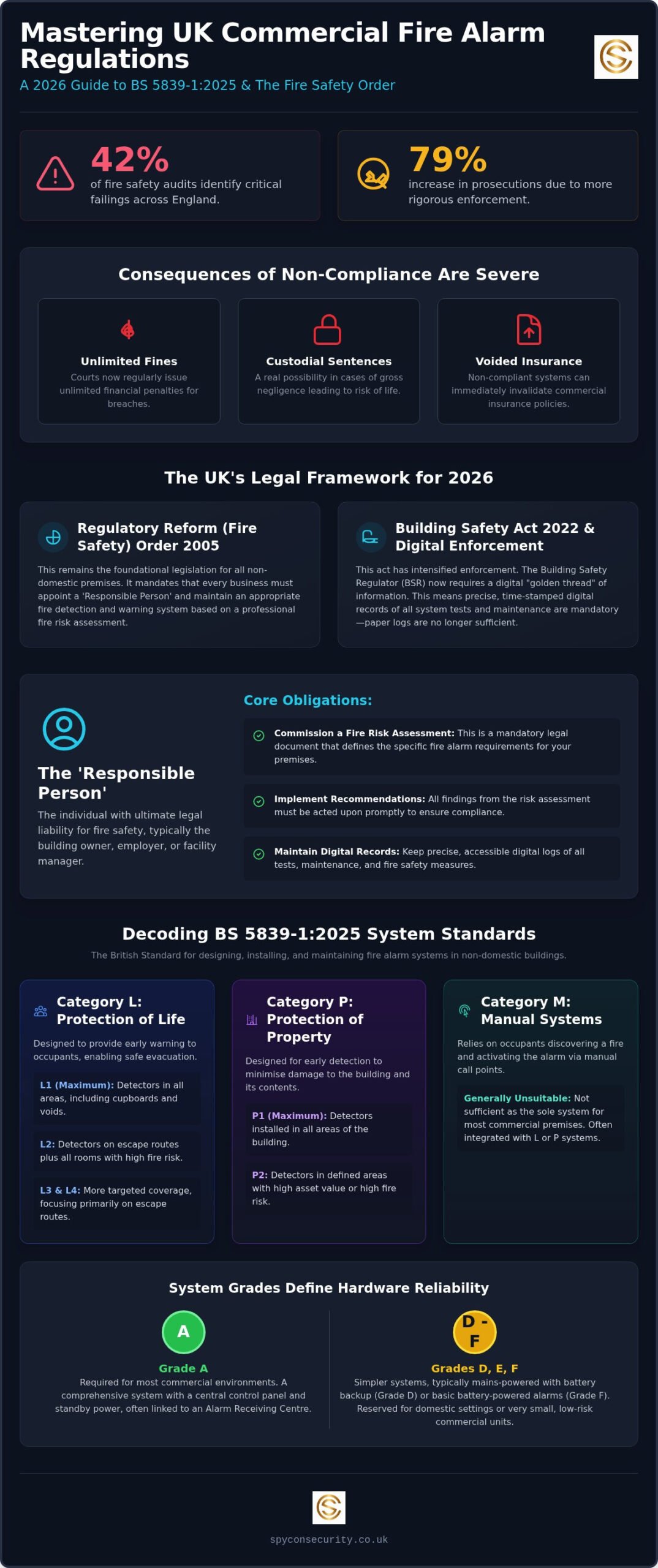 Commercial Fire Alarm System Regulations UK: The 2026 Compliance Guide