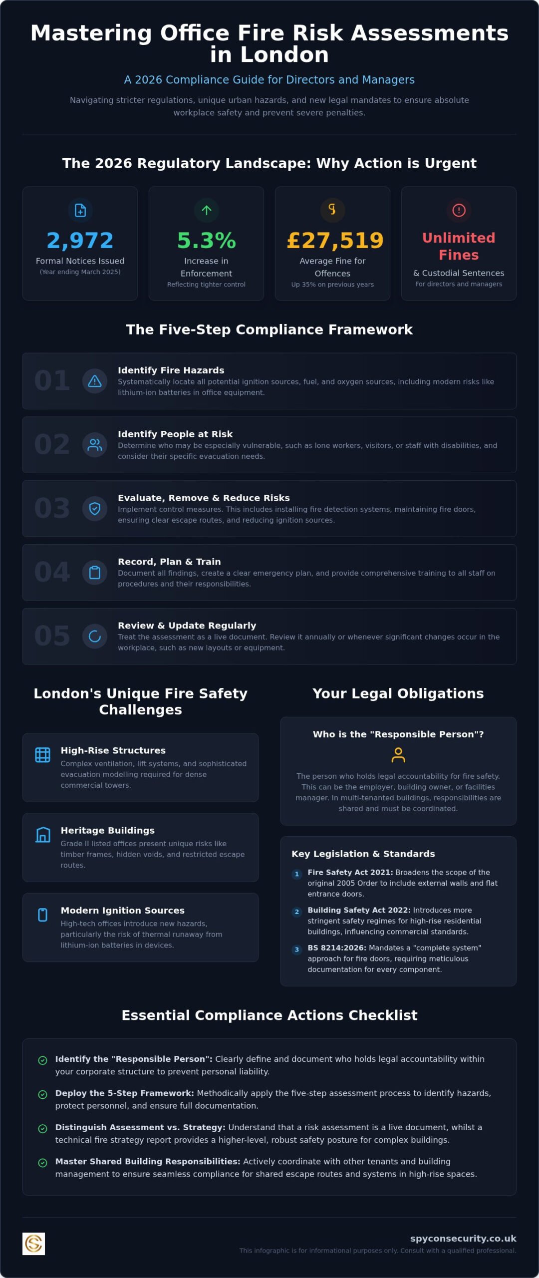 Office Fire Risk Assessment London: The 2026 Compliance Guide