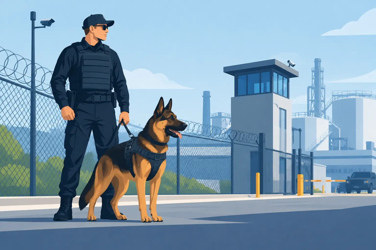 Canine Security Services for High-Risk Sites