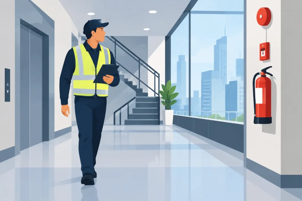 Walking Watch Fire Safety for High-Risk Buildings